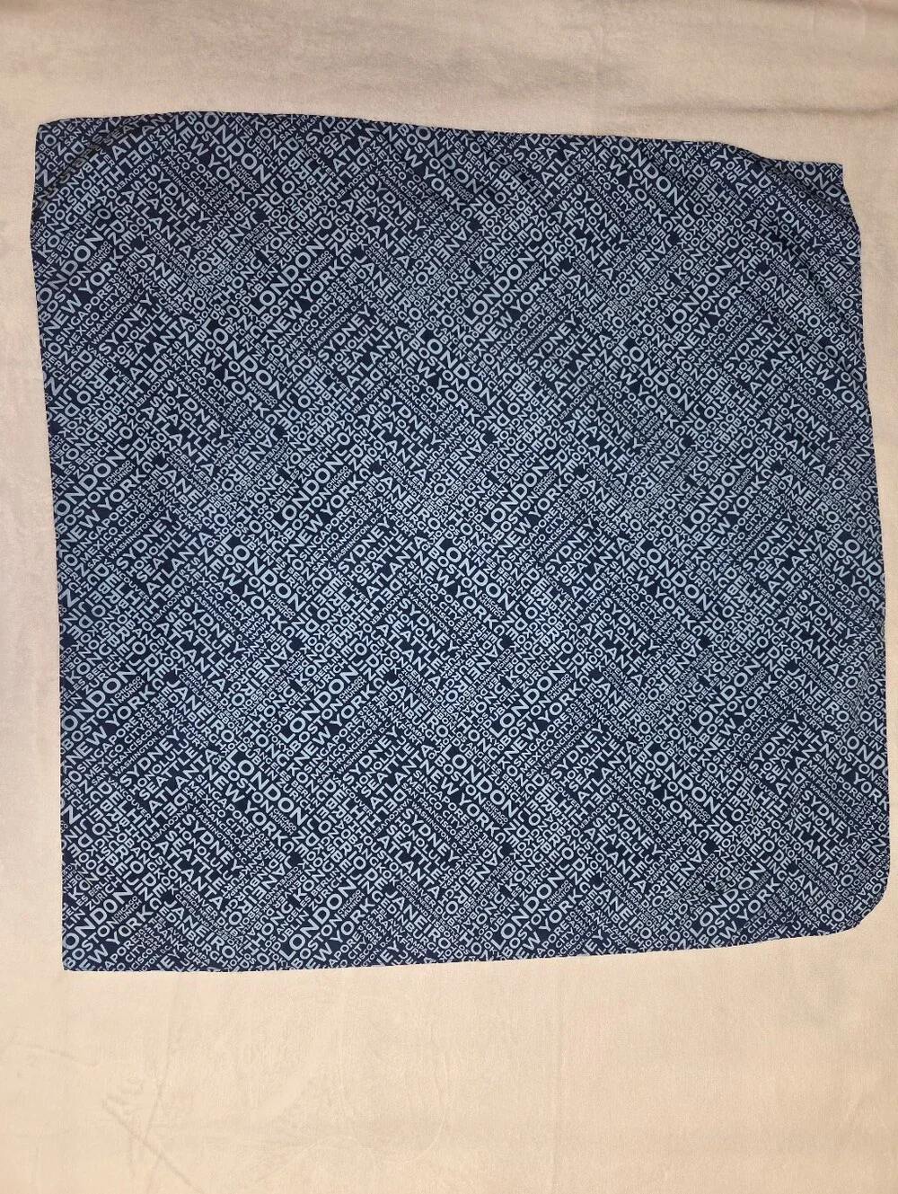 United Airlines Destination City Flight Attendant Scarf